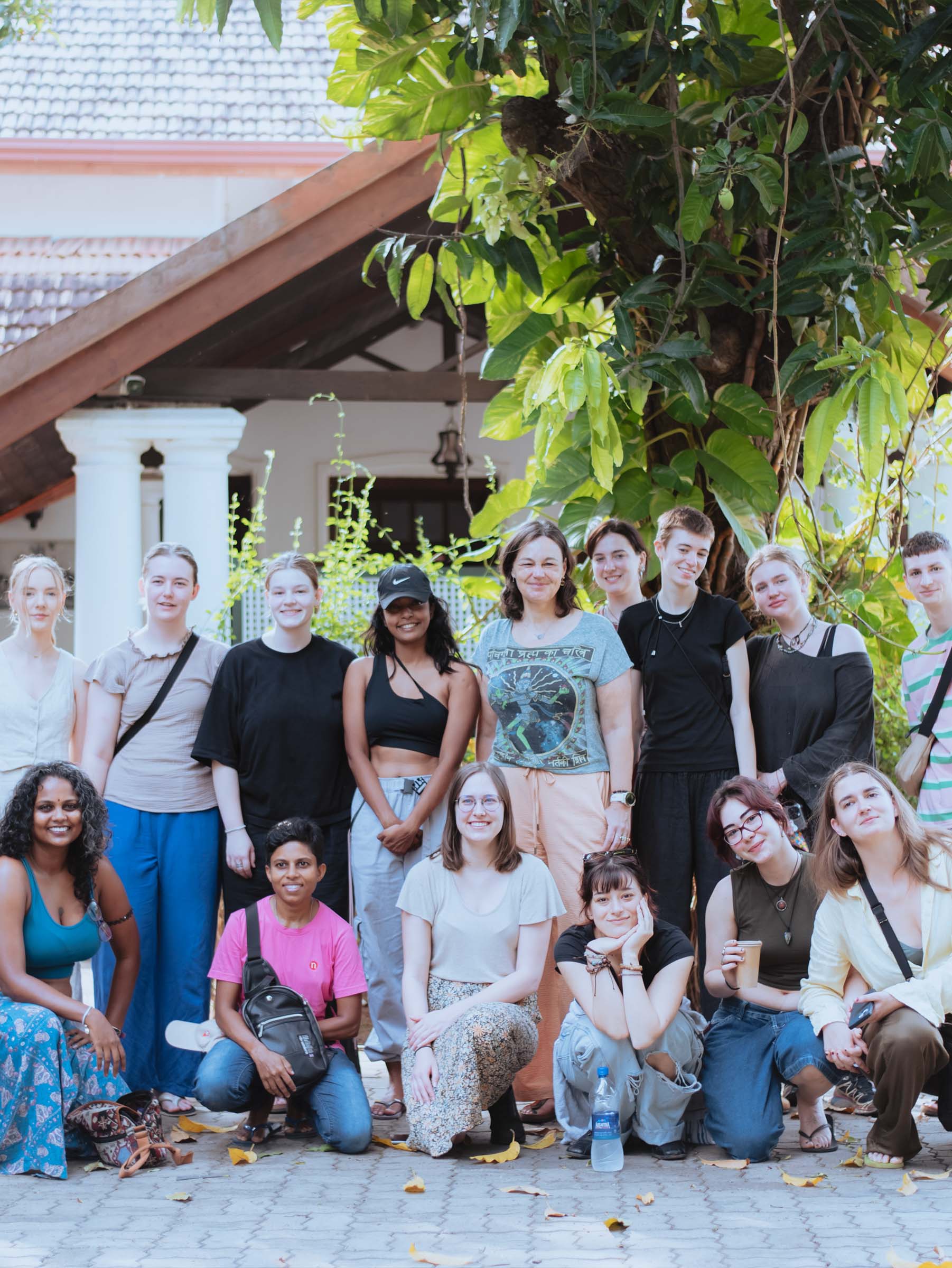 Learners enjoying a conducive learning environment, surrounded by modern facilities, green spaces, and supportive Flamingo teams.